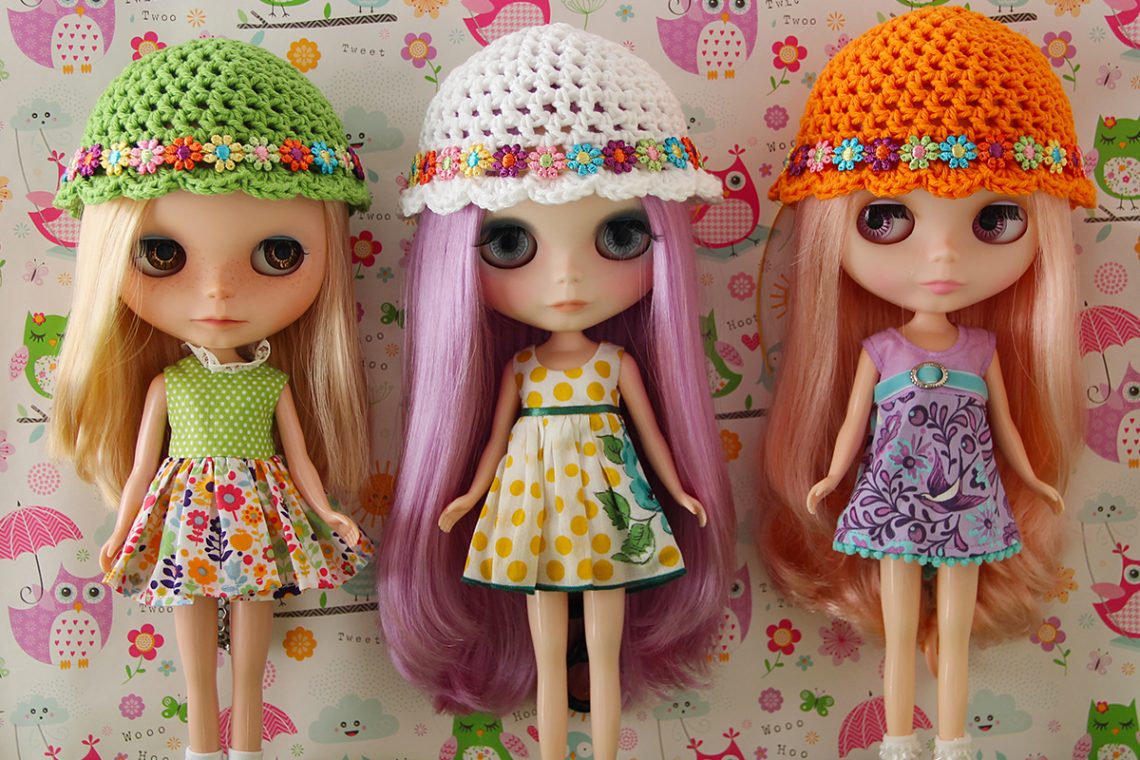 Easy Crochet Sun Hats for Blythe Dolls –⁠ Free Pattern - Suni Doll
