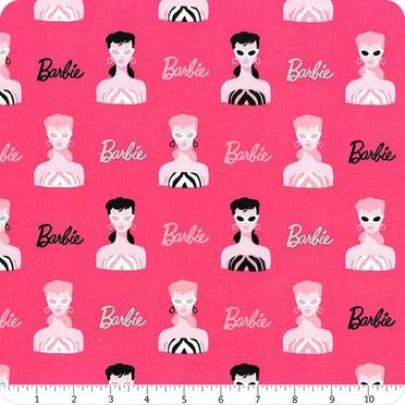 Barbie Words Fabric - Pink 