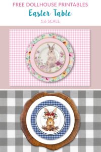 easter table settings for dolls