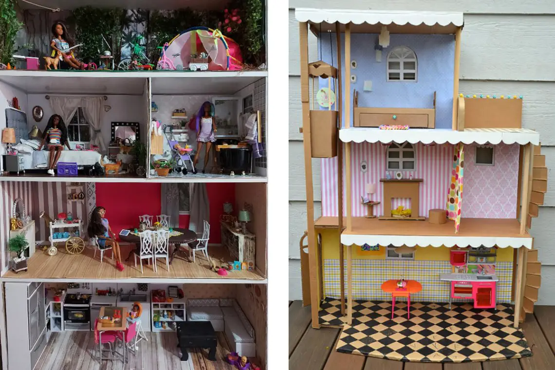 DIY Dollhouses for Barbie and Blythe dolls