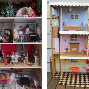 DIY Dollhouses for Barbie and Blythe dolls