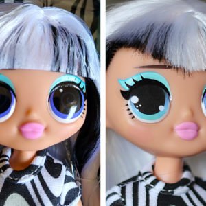 LOL Surprise OMG doll makeover DIY custom eyes