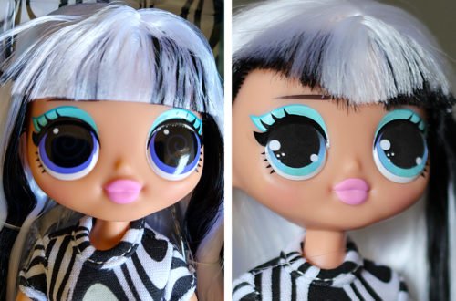 LOL Surprise OMG doll makeover DIY custom eyes