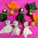 Halloween treats - lollipop ghosts printables with ghosts, ghouls, witches and monsters