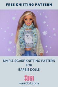 barbie scarf knitting pattern - free pattern