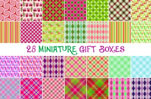 28 miniature gift boxes free printable - over 100 boxes to print