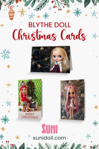 Blythe doll Christmas cards