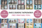 Dollhouse Windows Printable - 20 free designs - Suni Doll