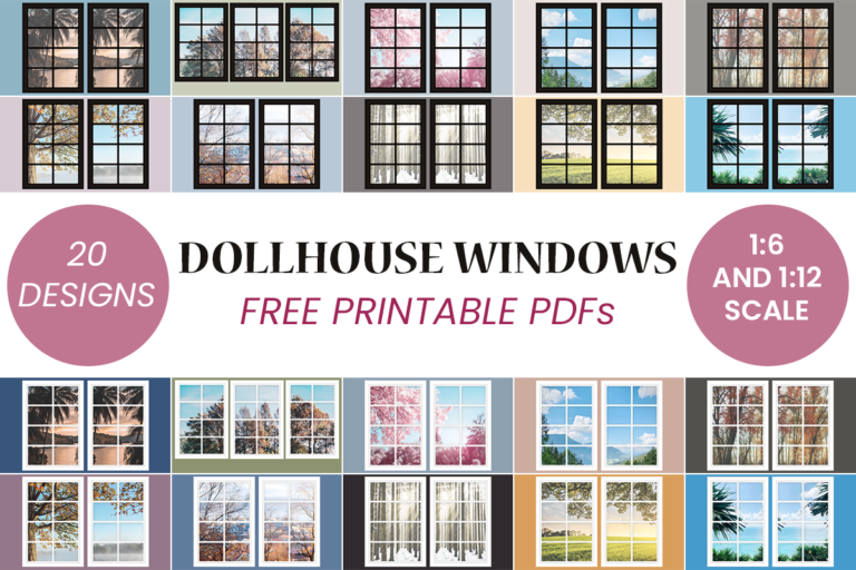 Miniature Wall Art - free dollhouse printables - Suni Doll