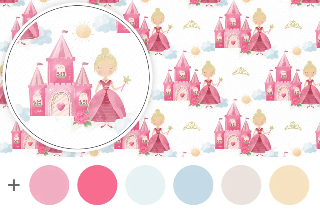 fairytale princess dollhouse wallpaper free printable