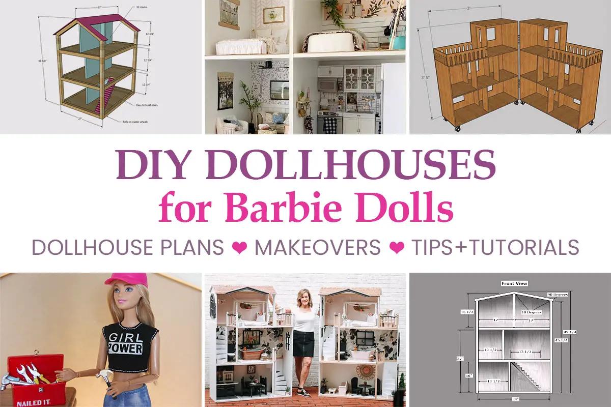 How to make a DIY Dollhouse for Barbie dolls Suni Doll