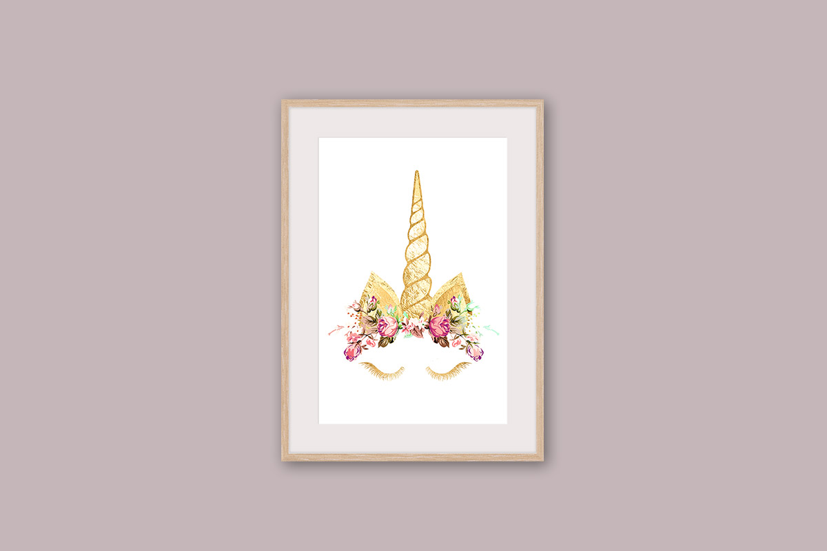 Miniature Unicorn Dollhouse Wall Art - Free Printables - Suni Doll