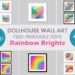 rainbow bright miniature wall art for dollhouses free printables