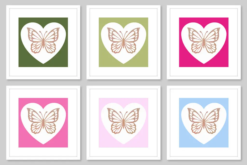 wabh00002i butterfly hearts free barbie printables wall art white frames inverse