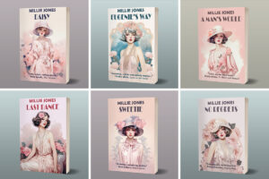 DIY miniature books - free dollhouse printables - romance novels